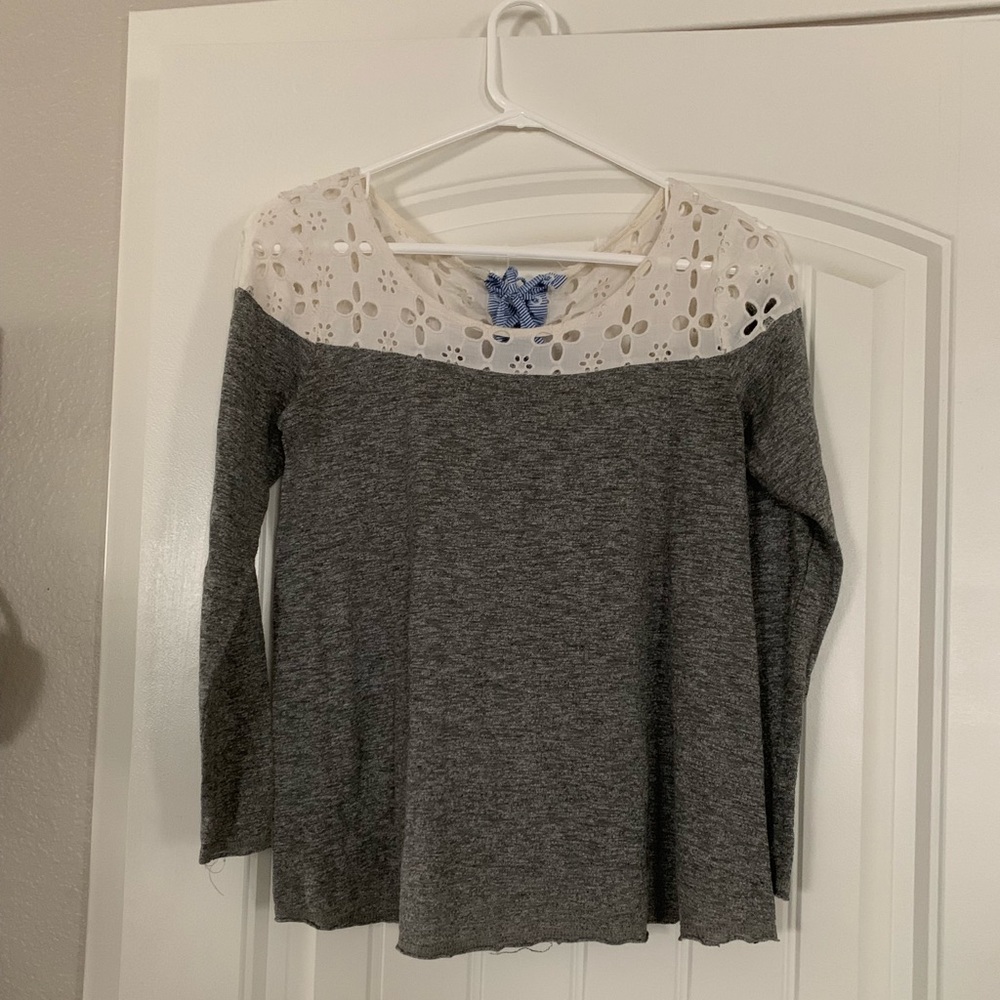 Impeccable Pig lace tie-up blouse